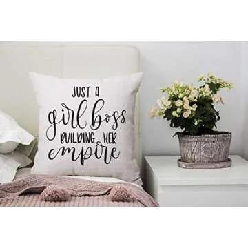 Inspirational Nphuriy Quote Throw Pillow Cover for Women