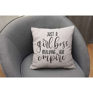 Inspirational Nphuriy Quote Throw Pillow Cover for Women