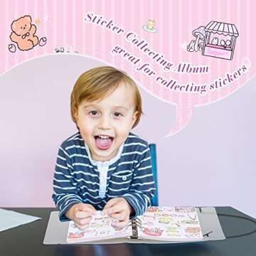 Spakon Sticker Collection Album for All Ages - 80 Pages