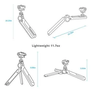 Versatile Mini Tripod for Vlogging & Photography