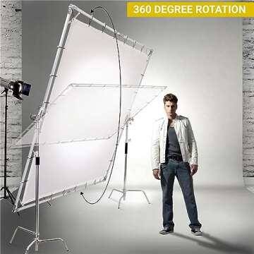 Glow 8x8' Butterfly Scrim Kit for Perfect Photography Lighting