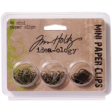 Tim Holtz Mini Paper Clips - 48 Antique Finishes
