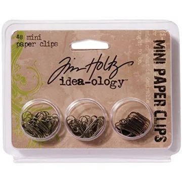 Tim Holtz Mini Paper Clips - 48 Antique Finishes