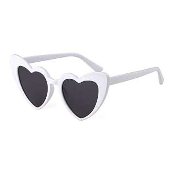 Stylish Boqopod Heart Shaped Sunglasses with UV Protection