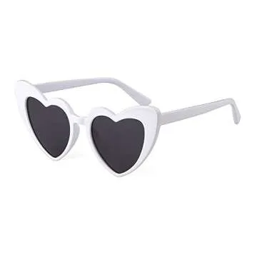 Stylish Boqopod Heart Shaped Sunglasses with UV Protection