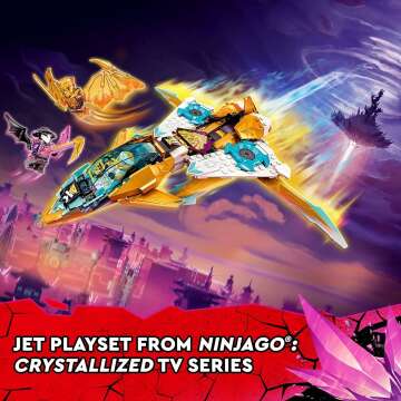 NINJAGO Zane's Golden Dragon Jet Set for Kids