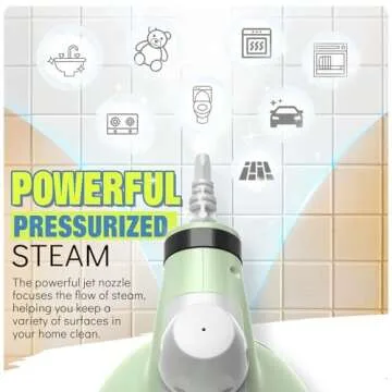 Steam Cleaner, Powerful Pressurized Multipurpose Steamer for Cleaning, Chemical-Free Multi-Surface Handheld Steam Cleaner with 11-Piece Accessory for Home, Furniture, Upholstery, Couch, Tile and Car