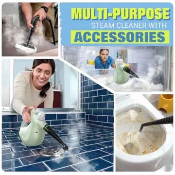 Steam Cleaner, Powerful Pressurized Multipurpose Steamer for Cleaning, Chemical-Free Multi-Surface Handheld Steam Cleaner with 11-Piece Accessory for Home, Furniture, Upholstery, Couch, Tile and Car