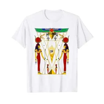 EGYPTIAN SACRED GEOMETRY Goddess Hathor - Het Heru T-Shirt
