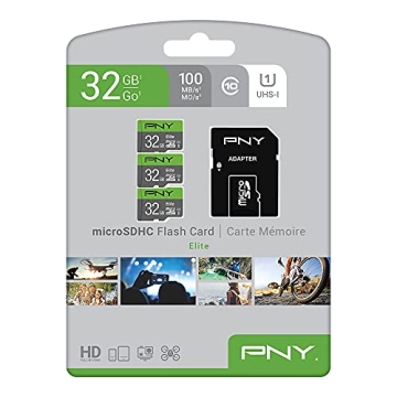 PNY 32GB Class 10 U1 microSD Card - Fast & Durable