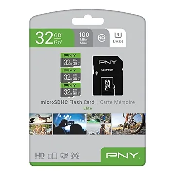 PNY 32GB Class 10 U1 microSD Card - Fast & Durable