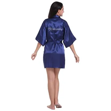 GOODSALEOK Women's Satin Robe for Bride & Bridesmaids