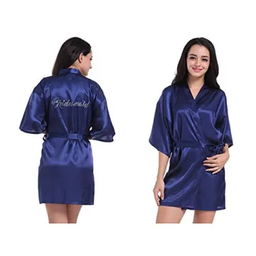 GOODSALEOK Women's Satin Robe for Bride & Bridesmaids