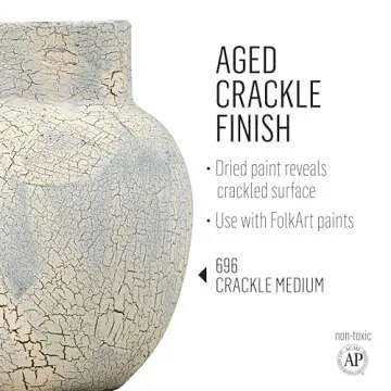 FolkArt 8 Ounce Crackle Medium for Art and Crafts