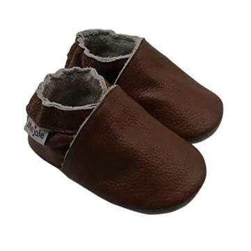 Mejale Soft Soled Leather Moccasins for Infants & Toddlers