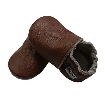 Mejale Soft Soled Leather Moccasins for Infants & Toddlers