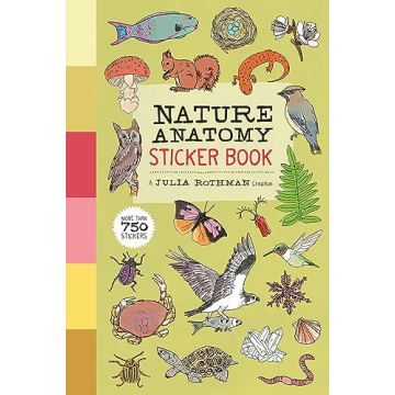 Nature Anatomy Sticker Book Over 750 Creative Stickers