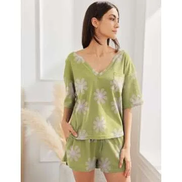 Ekouaer Women Pajama Set Waffle Knit Chic and Comfy