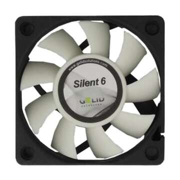 Gelid Solutions Silent 6 – 60mm Computer Fan, 3 Pin Molex, 60x60x15.5mm, Fan Speed: 3200RPM, Hydro...