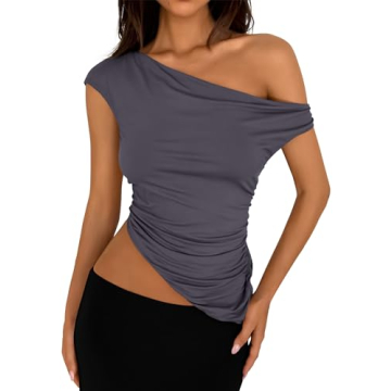 PRETTYGARDEN Women's Summer Off Shoulder Crop Top - Y2K Fashion Must-Have