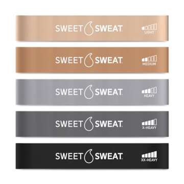 Sweet Sweat Mini Loop Bands - Set of 5 for Effective Workouts