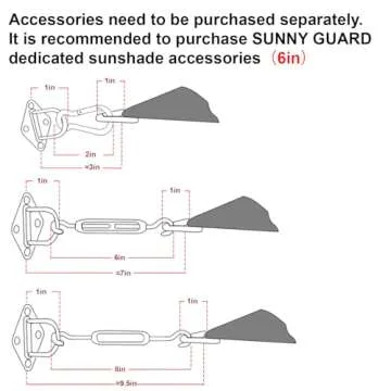 SUNNY GUARD Sun Shade Sail 6.5' x 10' Rectangle Sand UV Block Sunshade for Backyard Yard Deck Patio Garden Outdoor Activities and Facility(We Make Custom Size)