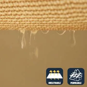 SUNNY GUARD Sun Shade Sail 6.5' x 10' Rectangle Sand UV Block Sunshade for Backyard Yard Deck Patio Garden Outdoor Activities and Facility(We Make Custom Size)