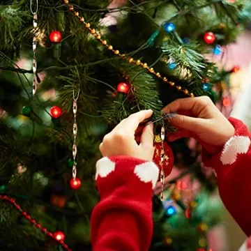 AMS Christmas Tree Ornaments 24PCS Aluminum Twisted Icicles