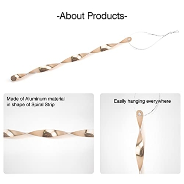 AMS Christmas Tree Ornaments 24PCS Aluminum Twisted Icicles