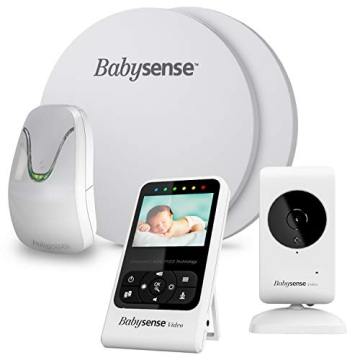 New Model - Babysense Baby Video & Movement Monitor - Bundle Pack - Babysense Video Baby Monitor V24...