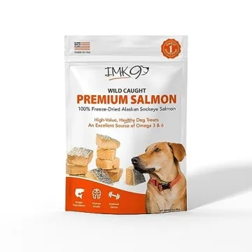 Freeze Dried Salmon Dog Treats – All Natural Dog Treats, Healthy Protein, High Value Training – ...