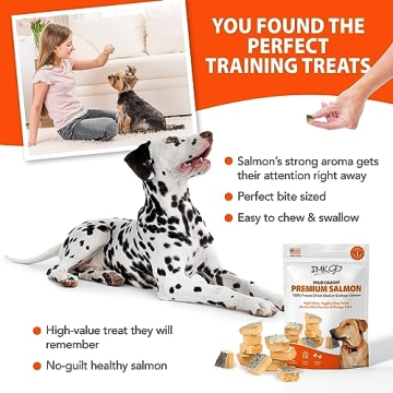 Premium Freeze Dried Salmon Dog Treats for Training