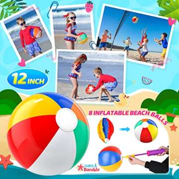 48 Beach Toys Set for Kids - Pool Party Fun Supplies