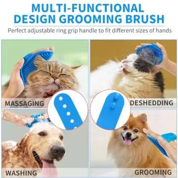 Comotech 3-in-1 Dog Grooming Brush for All Pets