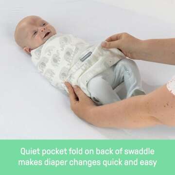 SwaddleMe by Ingenuity Baby Swaddle, Improves Sleep & Comfort