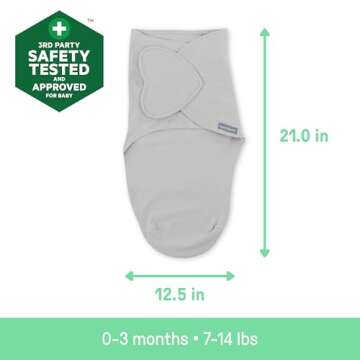 SwaddleMe by Ingenuity Baby Swaddle, Improves Sleep & Comfort