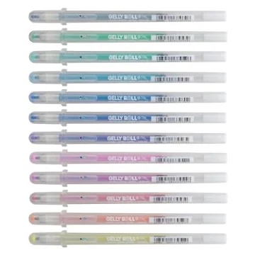 SAKURA Gelly Roll Stardust 12 Gel Pens for Vibrant Art