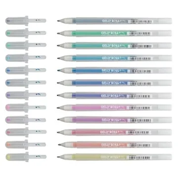 SAKURA Gelly Roll Stardust 12 Gel Pens for Vibrant Art