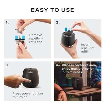 Thermacell Rechargeable Mosquito Repeller Refills; Advanced Repellent Formula Provides 20 foot Protection Zone; Compatible with Thermacell E-Series & Radius Only; No DEET, Spray or Flame