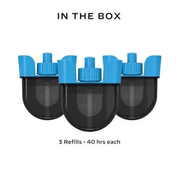 Thermacell Rechargeable Mosquito Repeller Refills; Advanced Repellent Formula Provides 20 foot Protection Zone; Compatible with Thermacell E-Series & Radius Only; No DEET, Spray or Flame