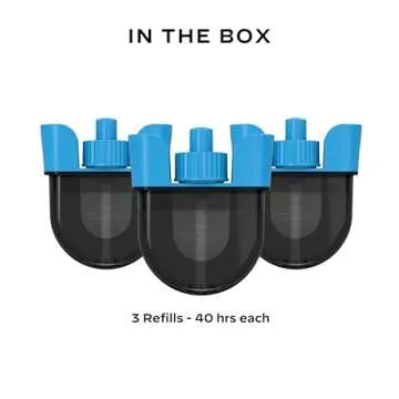 Thermacell Rechargeable Mosquito Repeller Refills; Advanced Repellent Formula Provides 20 foot Protection Zone; Compatible with Thermacell E-Series & Radius Only; No DEET, Spray or Flame