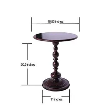 Round Metal Coffee End Table Easy Assembly Home Decor