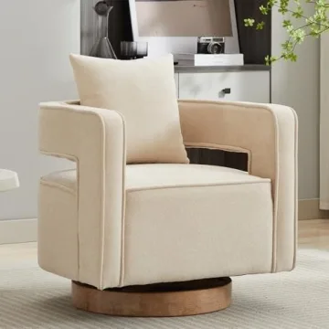 Chifee Vingol 29.1" Modern Beige Swivel Accent Chairs