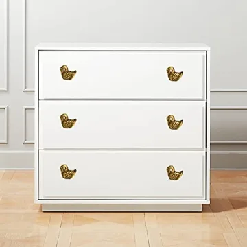 Antique Gold Decorative Swan Knobs Set of 6 for Cabinets