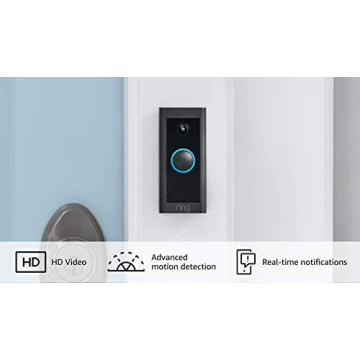 Smart Ring Video Doorbell Wired with Chime for Security