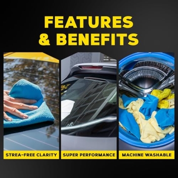 Meguiar's Streak Free Glass Towels - 3 Pack