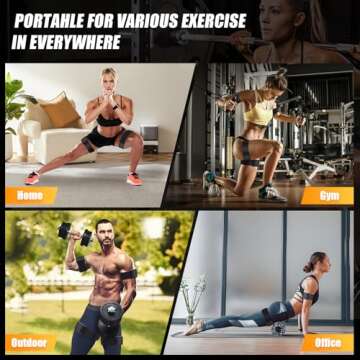 ROSYQUARZ Booty Bands, Blood Flow Restriction Bands for Women/Men, Adjustable BFR Training Bands for Glutes & Hip Building, Occlusion Resistance Bands for Exercising Butt, Squat, Thigh, Arms 2 Packs