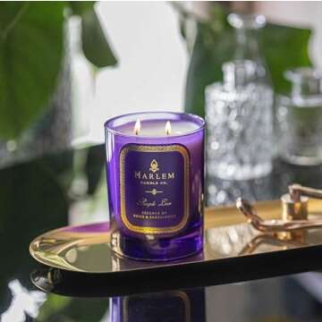 HARLEM CANDLE CO. Purple Love - Luxury 11 oz Scented Candle