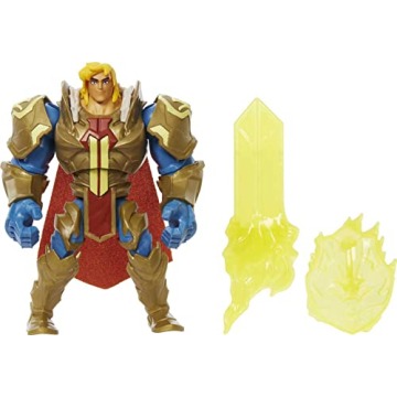 He-Man Action Figure - 5.5-in Collectible with Power Attack Move & 2 Accessories from Netflix Series