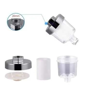 Water Outlet Purifier Kits Universal Faucet Filter for Kitchen Bathroom Shower Household Filter PP Cotton Element, 5-Micron Water Filter Filtration System. (2 Sets)